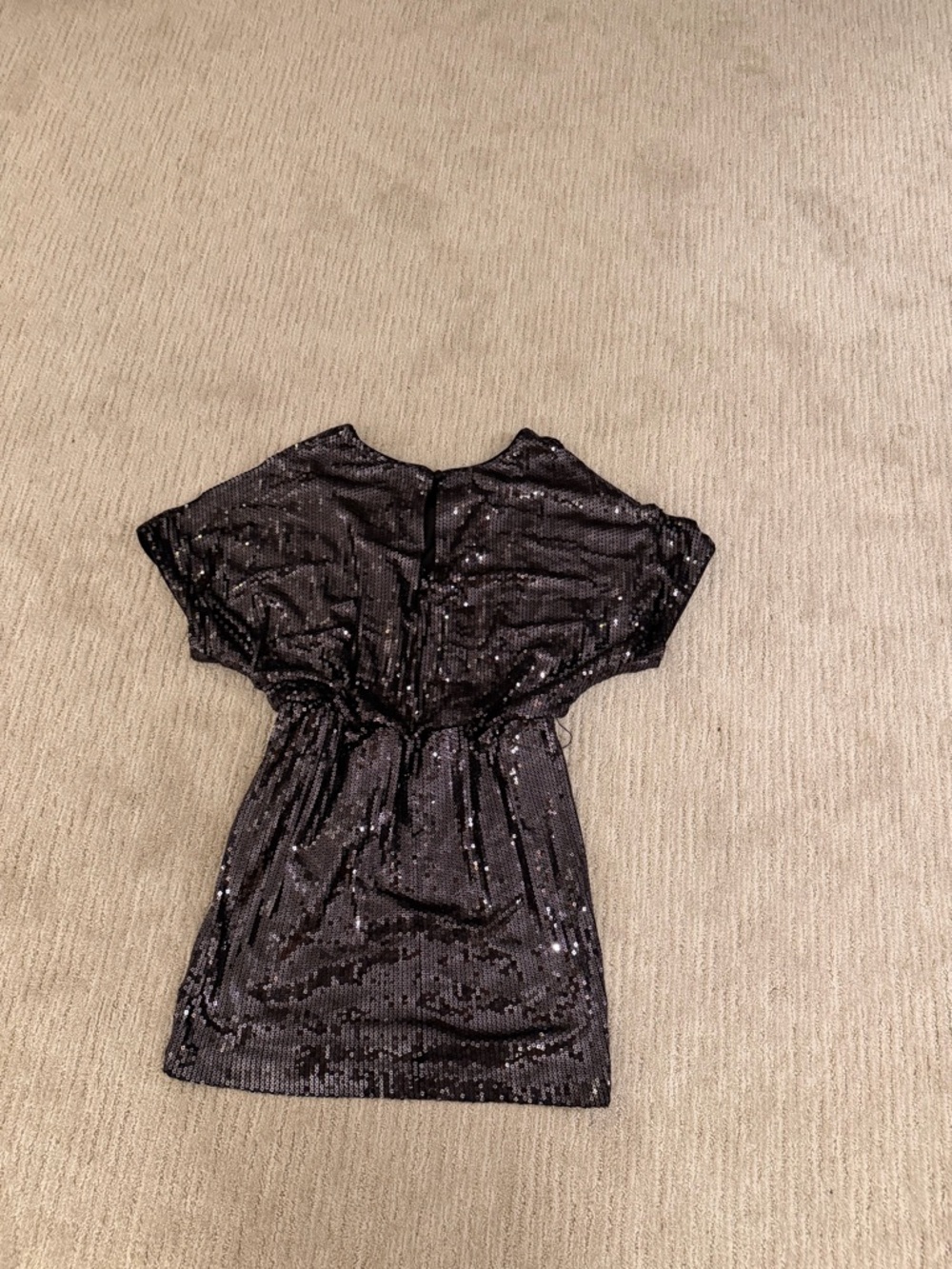 Xscape Black Sequin Mini Dress